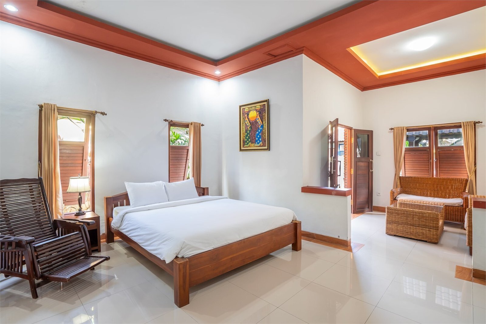 swimming pool in yoga school in bali